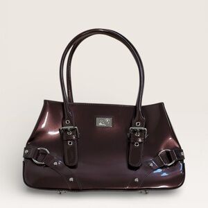 NWT Beijo Brown Vinyl Handbag